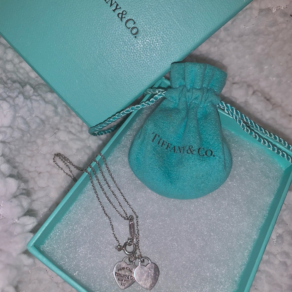 💯 Authentic Return to Tiffany® Double Heart Tag Pendant in Silver (Mini) - Picture 4 of 4